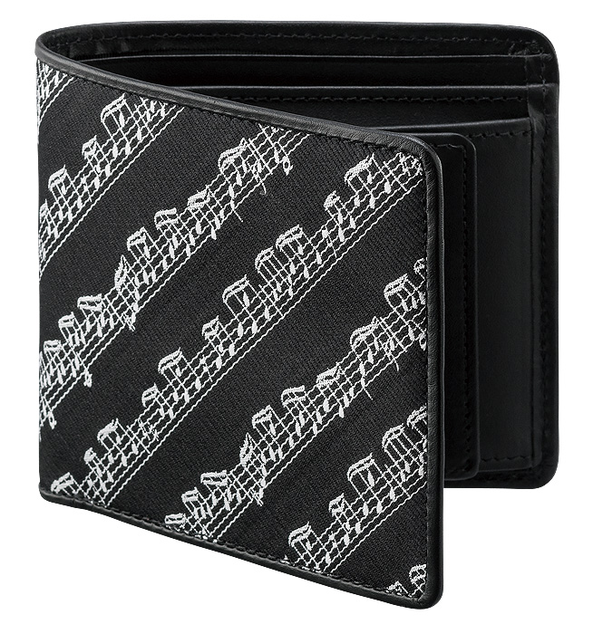 MFLレザー 二つ折り財布(全2色) ブラック