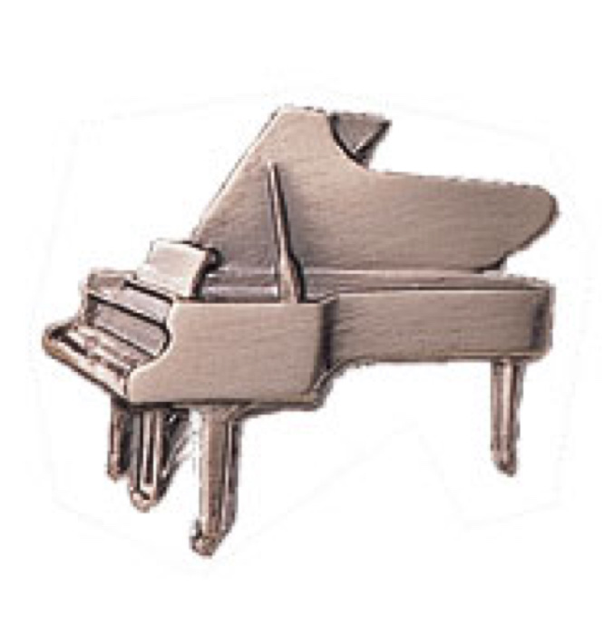 スタンダードブローチ(全50種) ピアノ／シルバー