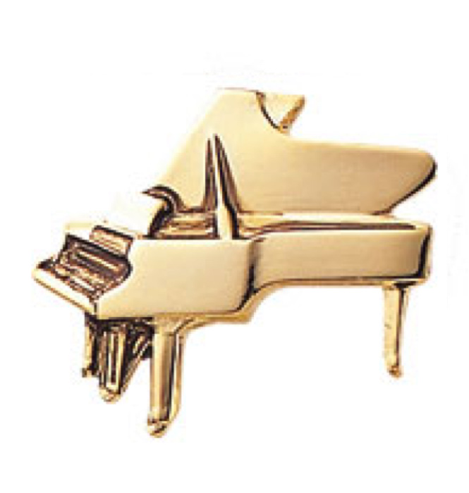 スタンダードブローチ(全50種) ピアノ／ゴールド