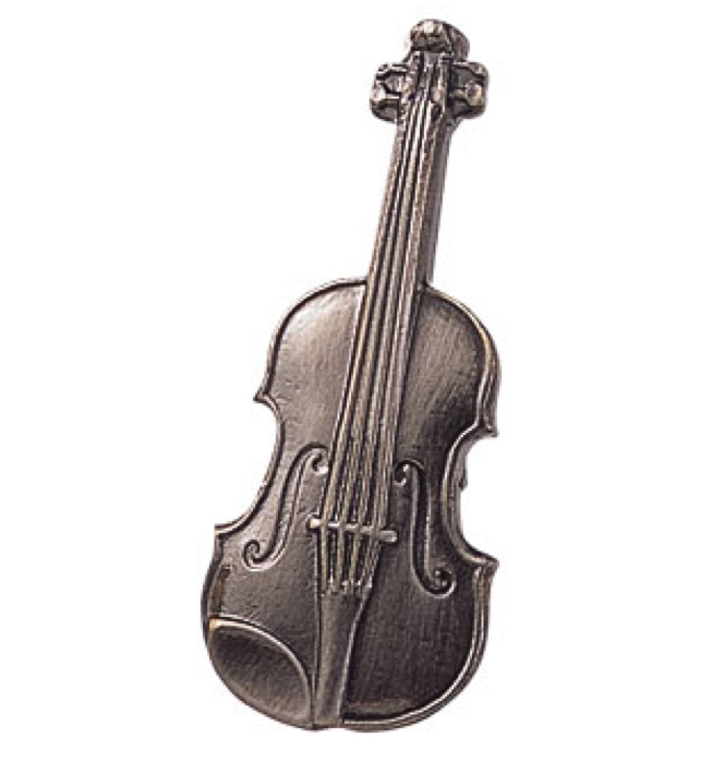 スタンダードブローチ(全50種) バイオリン／シルバー